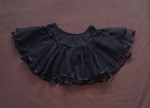 Tüllrock schwarz kurz mini - schwarz,