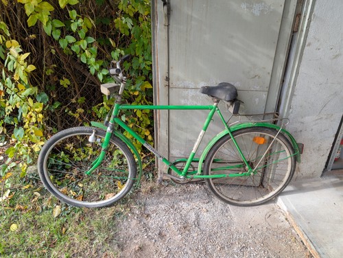 Vintage fahrrad grün - vintage,