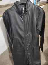 Lederoverall Schwarz echtes