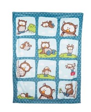 NICI, 48936, Plüschdecke Eule Oscar Kuscheldecke
