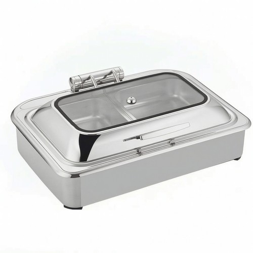 Chafing dish mit glasdeckel - mit,