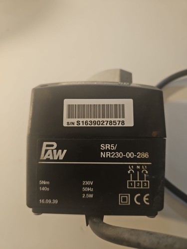 Paw stellmotor typ - paw,