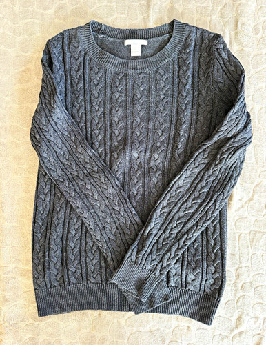 Damen strickpullover grau - h&m,
