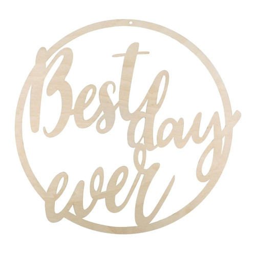 Rayher holzkranz best day - "best,