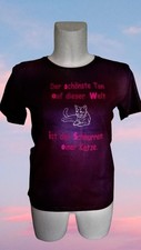 T-Shirt Tiermotiv, Katze Damen