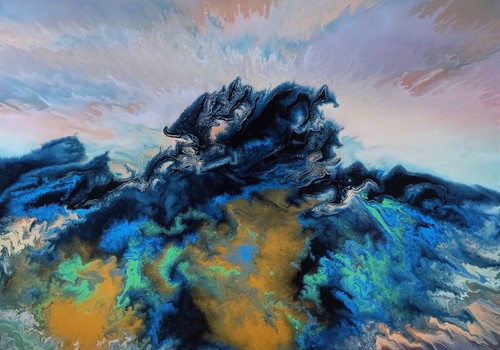 Abstrakte landschaft natur - abstrakte,