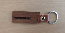 Holz Schlüsselanhänger mit Gravur  ( Briefkasten )
