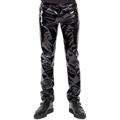 Herren kunstleder hose - herren,
