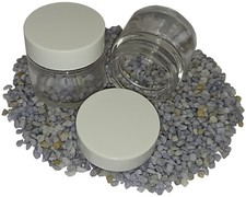 30x Geltiegel Glastiegel Cremedose klar Deckel weiß Nora 30ml Geldosen Leer