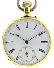 Offene Herren Taschenuhr 750/18k Gold, wohl Chronometer- Patek o.ä. Ø46mm 69,7g