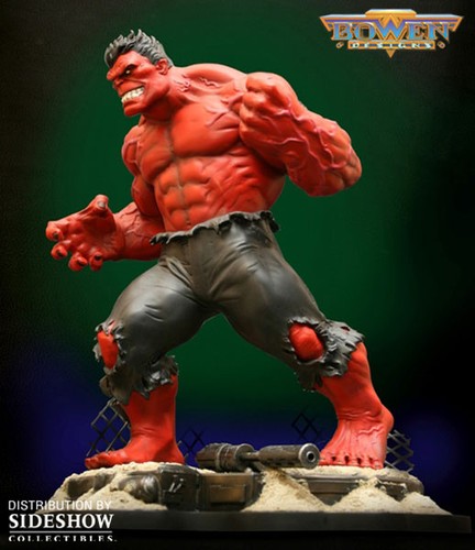 Marvel red hulk statue - hulk,
