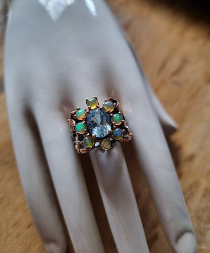 Ausgefallener topas ring mit - ausgefallener, topas-ring