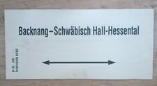 Zuglaufschild 61*29 cm RE Regionalexpress Schwäbisch Hall Hessental - Backnang
