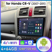 4+64GB Für Honda CRV CR-V III 2007-2011 Android 13 Carplay Autoradio GPS Navi 4G
