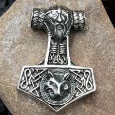 Thors Hammer - Odin und Wolf -