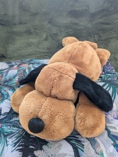 Nici Floppy brauner Welpe Hund 20 Zoll liegend weiches Plüschtier Sammlerstück RAR