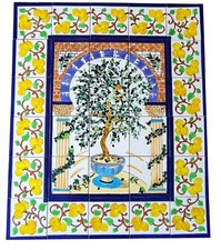 Großes Fliesenbild 75x90