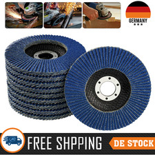 10 x Fächerscheiben 115mm 125mm Korn 40, 60, 80, 120 Stahl Metall Holz