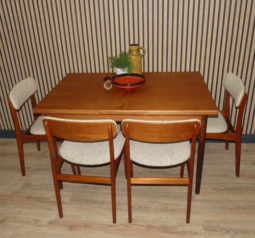 1960er jahre teak esstisch - 1960er,