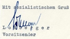 Autograph kurt lohberger - -,