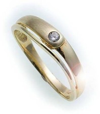 Kinder Ring Zirkonia echt Gold