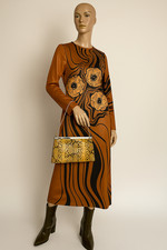 Vintage Fiorenza Schlangenleder Tasche 50er Clutch Schultertasche Italy Art Déco