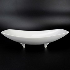 KPM Berlin Porzellan Schale auf Füßen Weiß Relief Sterne Rarität SELTEN 25,5cm