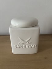 Sansibar Sylt Gewürzdose Salzdose Keramik 11cm Weiß