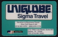 Uniglobe - Sigma Reise (Dallas, Texas ) Beweis Handy Karte