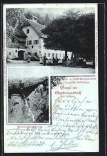 AK Bad Goisern, Oberweissenbach, Gast- und Cafe-Restaurant Leopold Schilcher, S 