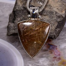 Rutilquarz Anhänger, 925er