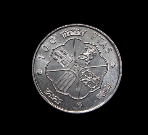 Spanien silber 100 peseten - spanien,