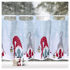 Scheibengardine Weihnachten Deko Gardine Wichtel Fensterdekoration Advent Typ651