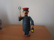  Weihnachten Erzgebirge Räuchermann Eisenbahner Holzkunst Dresden Dittmann