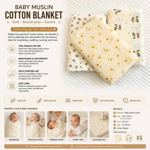 Baby musselin baumwolle decke - musselin,