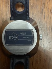 Digital Rare Vintage Jump Hours Salterello Blue Swiss Basis 39mm. Rally SpaceAge