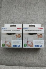 Reer Schrankschloss für Doppeltüren weiss 2 Stück Kinder Baby