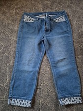 blaue 7/8-Damenjeans der Marke