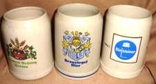 3 x 0,5 l Bierkrüge von verschiedenen Brauereien 8 a