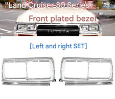 Für Toyota 80 Serie Land Cruiser Quad Quadrat Scheinwerfer Gehäuse Chrom Blenden