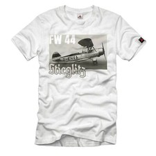 FW44 Stieglitz Doppeldecker Flugzeug Luftwaffe Oldtimer Kunstflug T-Shirt#32640