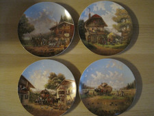 Seltmann Weiden + Sammelteller + Lückels idyllisches Dorfleben + 4 Teller + 1986