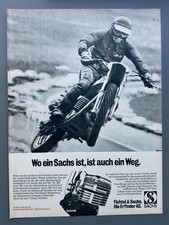 Fichtel & Sachs Motor Motorrad MotoCross Enduro 1977 Vintage Ad Werbung Reklame