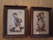 ZWEI HUMMEL BILDER - signiert