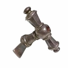 Fensterolive antik Einreiber Eisen Fenstergriff alt 6er Loch