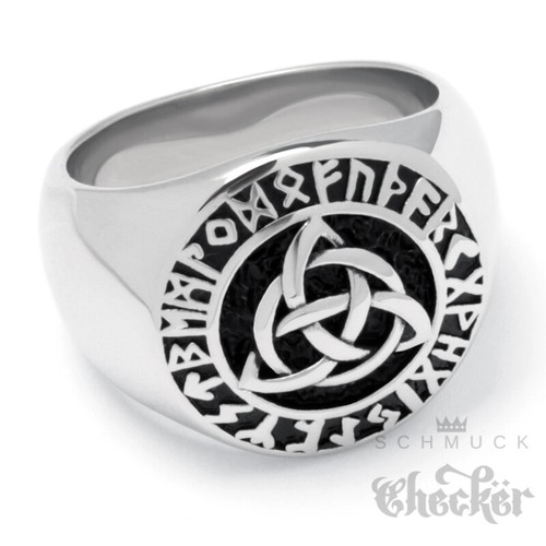 Edelstahl wikinger ring - wikinger,