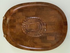 Digsmed Midcentury Teakholz Teak Holz Schneidebrett Fleischplatte