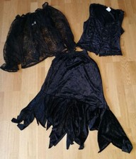 3 tlg. Damen Kostüm Hexe