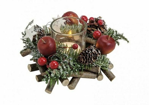 Winterliches adventsgesteck - winterliches,