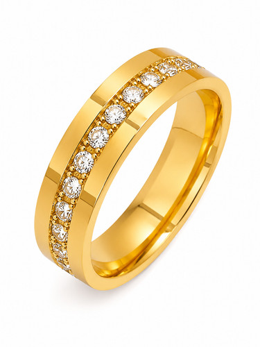 Edelstahl ring gold silber - edelstahl,